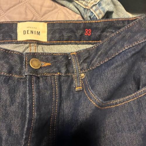 Sezane Indigo Tall Jeans Size 33 New