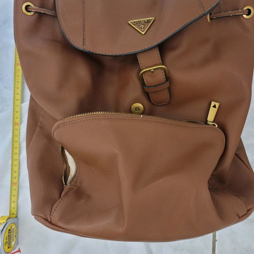 Guess backpack brown tan used, shoulder type