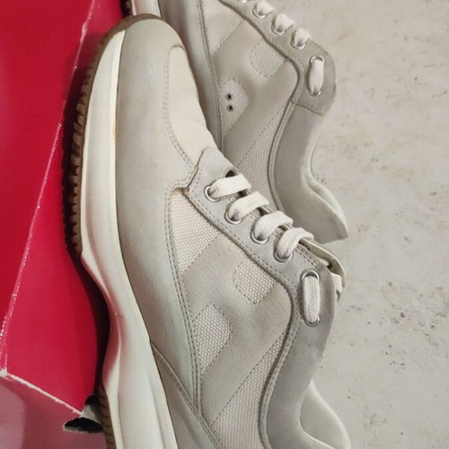 Hogan Interactive sneakers, ivory and pale green