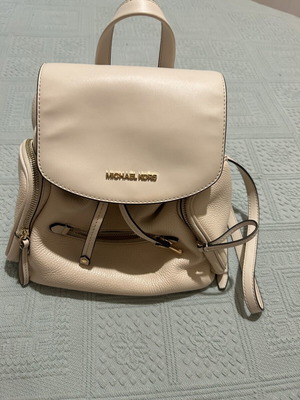 Michael Kors leather backpack, beige