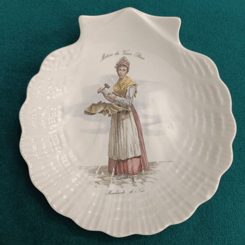 Limoges decorative plate like new, The old trades of Paris