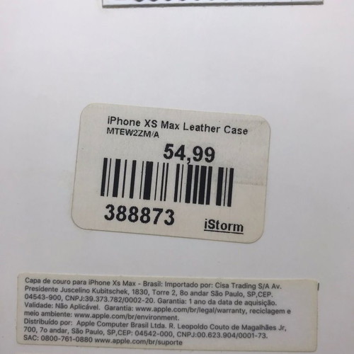 Apple Leather Case for iPhone XS Max used, Cape Cod Blue (MTEW2ZM/A)