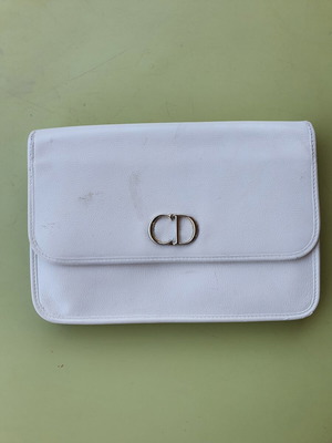 Dior clutch bag, white, fits iPad mini