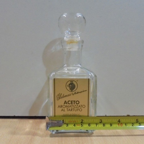 Old Italian glass vinegar bottle used