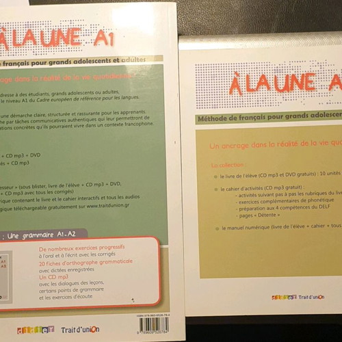 A la une French learning method new, level A1