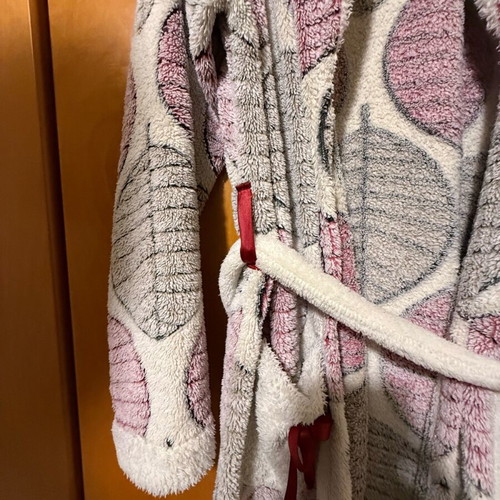 Fleece robe used, size M, Bozer