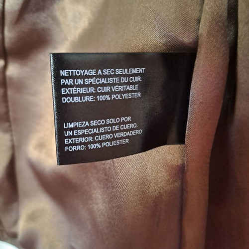 Leather jacket like new, gold bronze, size M