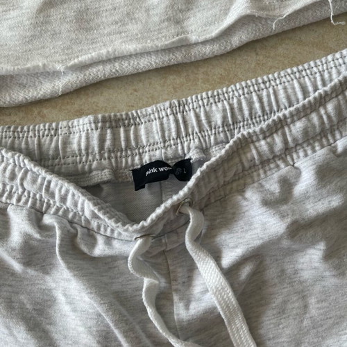 Pink Woman gray tracksuit set like new, worn once