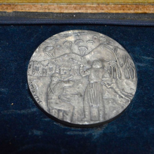 Set of 7 Silver Medals Crete 70 Years Union 999 Fine Silver Spectrum 1979