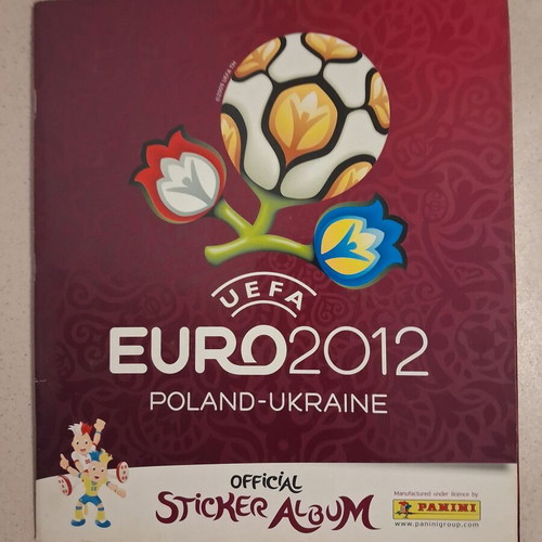 Panini Euro 2012 Poland Ukraine sticker album used, complete