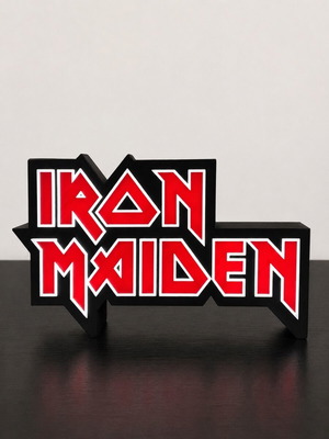 LED Iron Maiden Logo φωτιζόμενο διακοσμητικό φωτιστικό