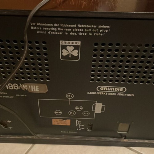 Grundig vintage radio used 1950 collectible