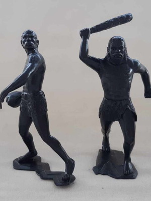 Cave People Figures Marx type used, set of 4, plastic