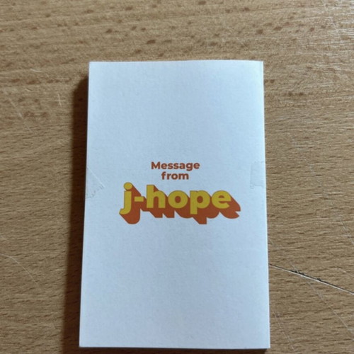BTS j hope message card butter like new