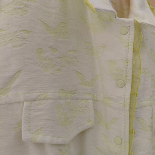 Lucifair jacket size 48 white-yellow with organza details like new