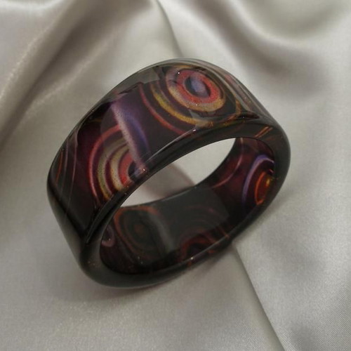 Lucite bangle bracelet collection