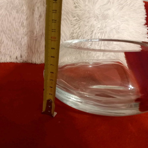 Vintage Krosno fondue bowl like new solid crystal
