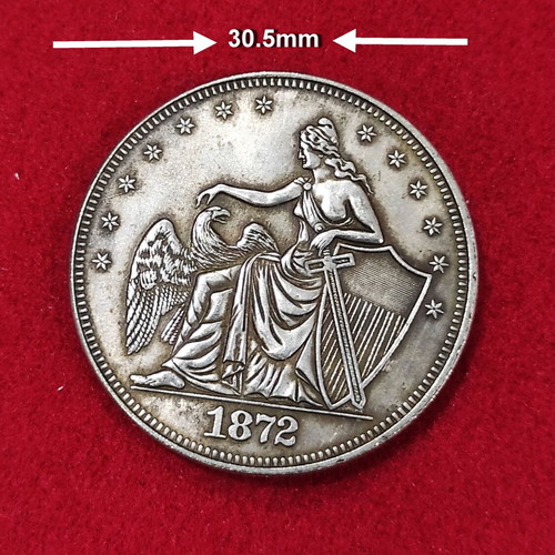 American Half Dollar 1872 used