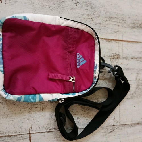 Adidas bag multicolored with zipper and three compartments, like new