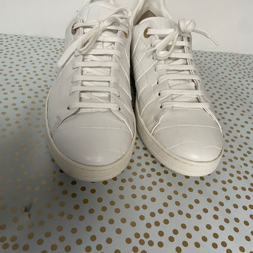 Louis Vuitton FrontRow leather sneakers like new, size 41, white