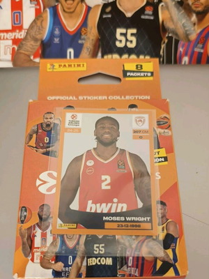 Moses Wright Euroleague Panini αυτοκόλλητα 24-25 #263 καινούργιο