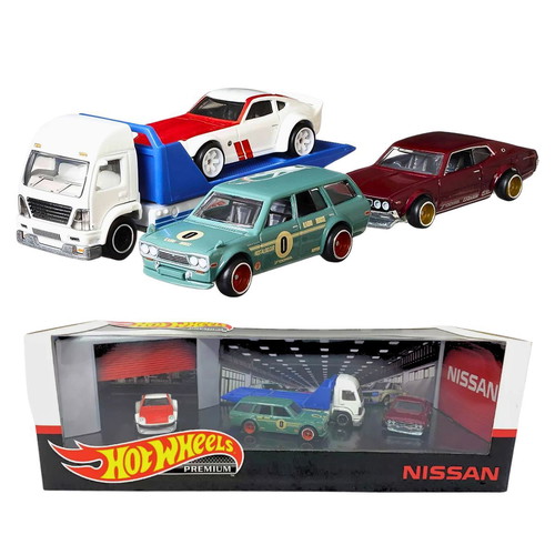 Hot Wheels JDM Diorama Collectors Set used with Datsun 510 Wagon Nissan Fairlady Z Nissan Laurel 2000 SGX