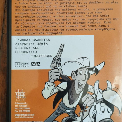 Lucky Luke DVD, Calamity Jane and the Outlaws, dubbed
