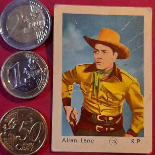 Allan Lane vintage Western collectible photo card