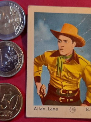 Allan Lane vintage Western collectible photo card