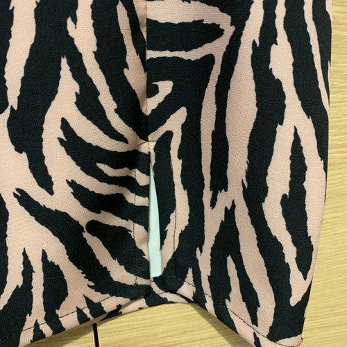 Zebra skirt new with hidden zipper, size small/medium