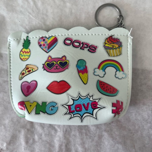 Wallets with zipper new, pack of 5 multicolored