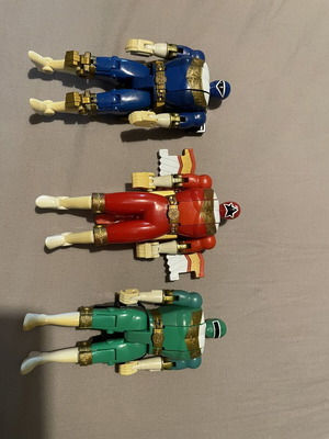 Vintage Power Rangers Zeo 1996 Bandai set of 3 figures