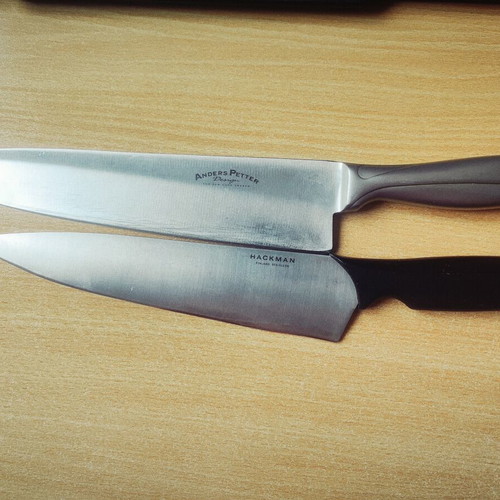 Anders Petter chef knives and Hackman stainless steel knives