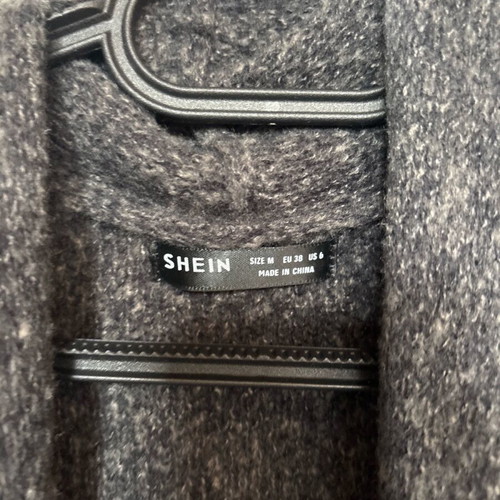 Shein long cardigan like new, gray, size M