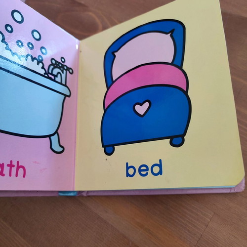 Children's English book used with few scribbles