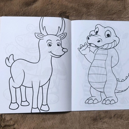 Coloring Book καινούργιο με ζωάκια, 32 σελίδες