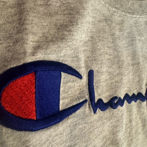 Champion oversized crop top medium like new, gray
