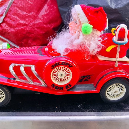 Santa Claus old style cartoon toy 1984 used