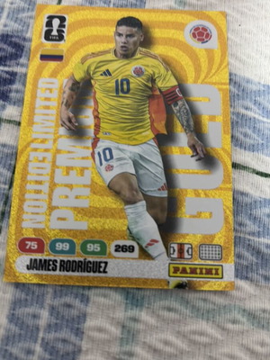 James Rodriguez Panini Gold Limited αυτοκόλλητο καινούργιο