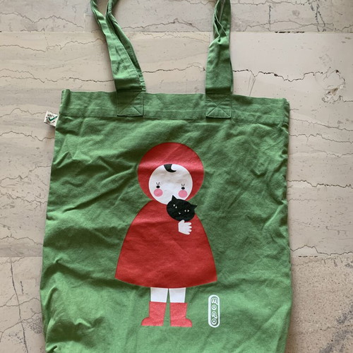 Tote bag shoulder green like new from Amsterdam museum