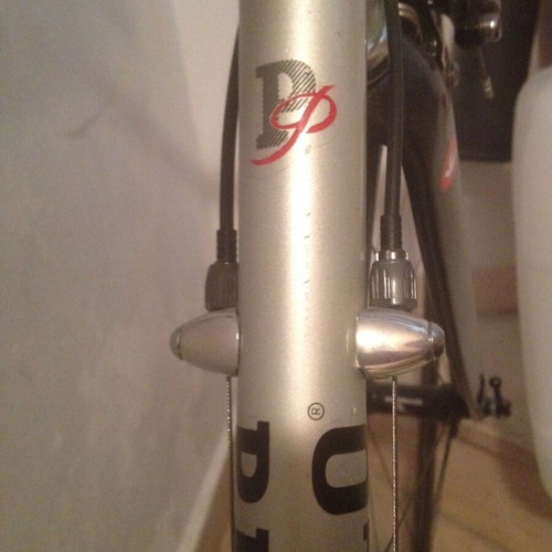 Pinarello Ceramicall 100 triathlon race bike used, 56cm, silver