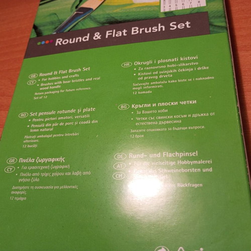 Crelando painting brushes new, set of 12