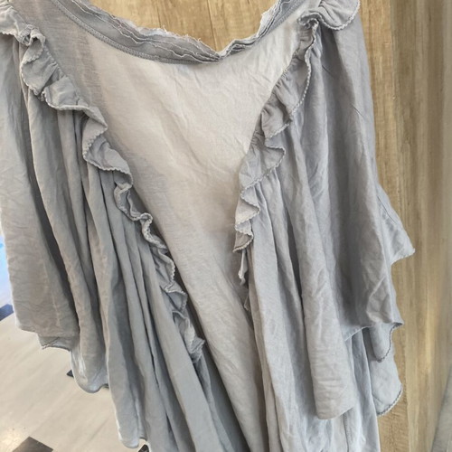Blouse made of organic cotton, like new, gray color