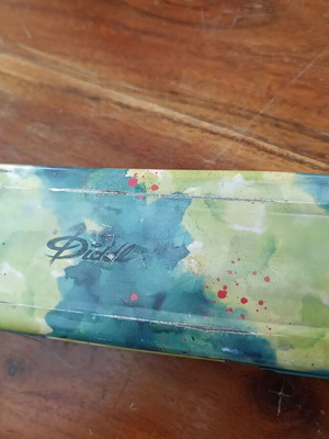 Diddl metal collectible case used, dimensions 20x6x3