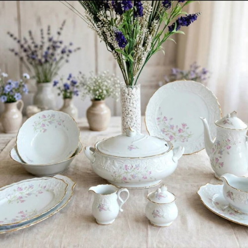 Vintage Mitterteich Bavaria Porcelain Dinner and Tea Service set like new