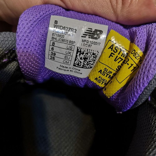 New Balance γυναικεία αθλητικά παπούτσια εργασίας Steel Toe 627 V2 καινούργια, μέγεθος 39, μαύρο γκρι