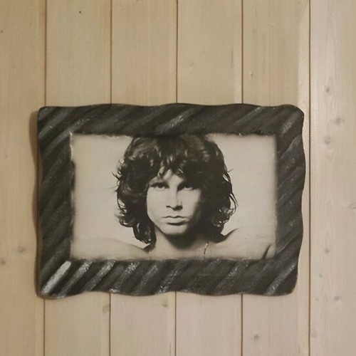 Jim Morrison wooden frame like new, handmade