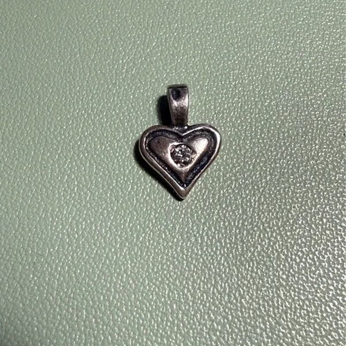 Handmade 925 silver heart pendant like new