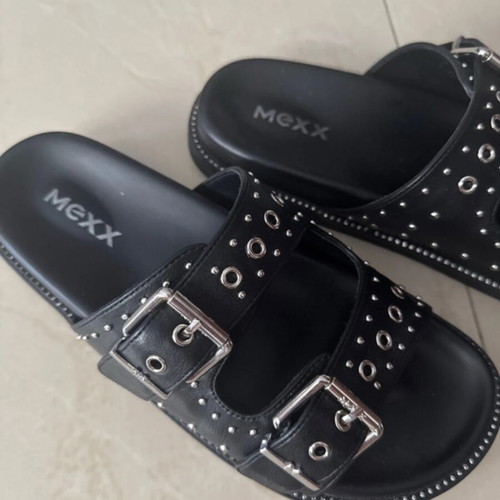 Mexx women's slippers like new, size 39, black