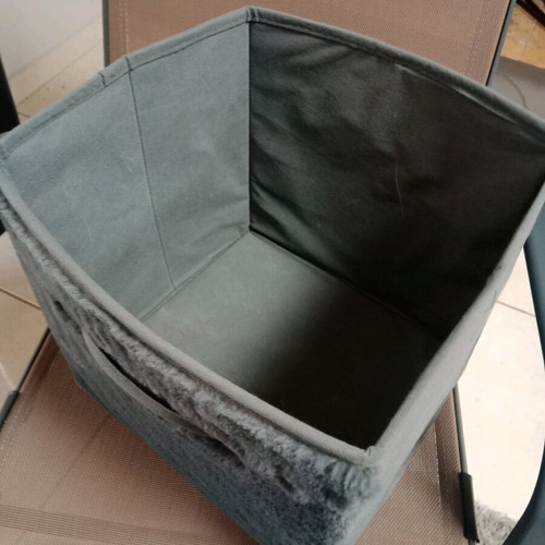 Organization box like new, gray, 30x30 cm
